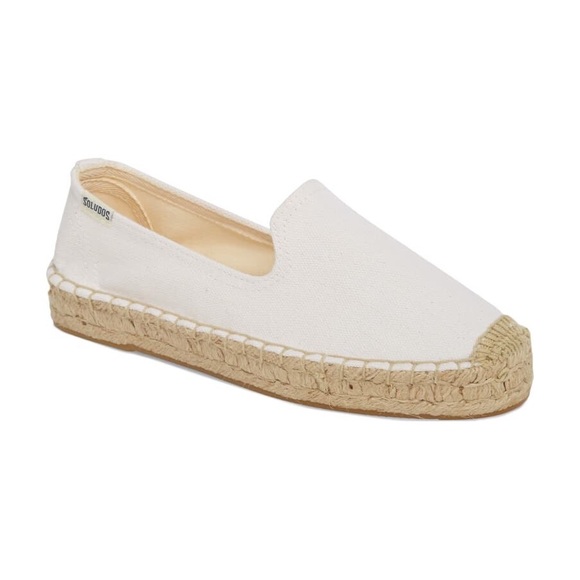Soludos Shoes - Soludos Platform White Espadrille Flat